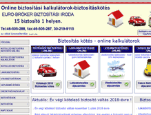 Tablet Screenshot of biztositas-miskolc.hu